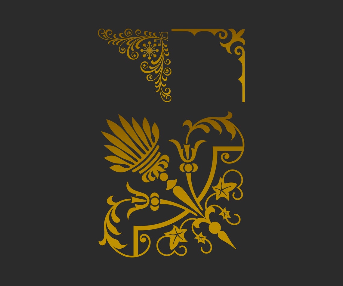 Frames SVG Swirl Frames SVG Frames Cut Files Frames - Etsy