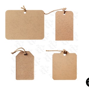 Vintage Tags, Printable Blank Paper Texture Craft Paper Tags, Collage ...