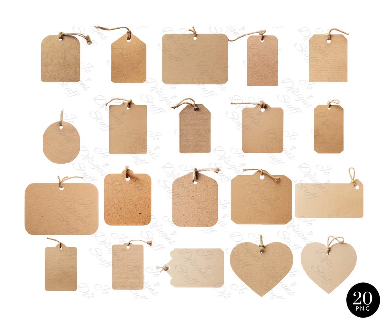 Vintage Tags, Printable Blank Paper Texture Craft Paper Tags, Collage ...