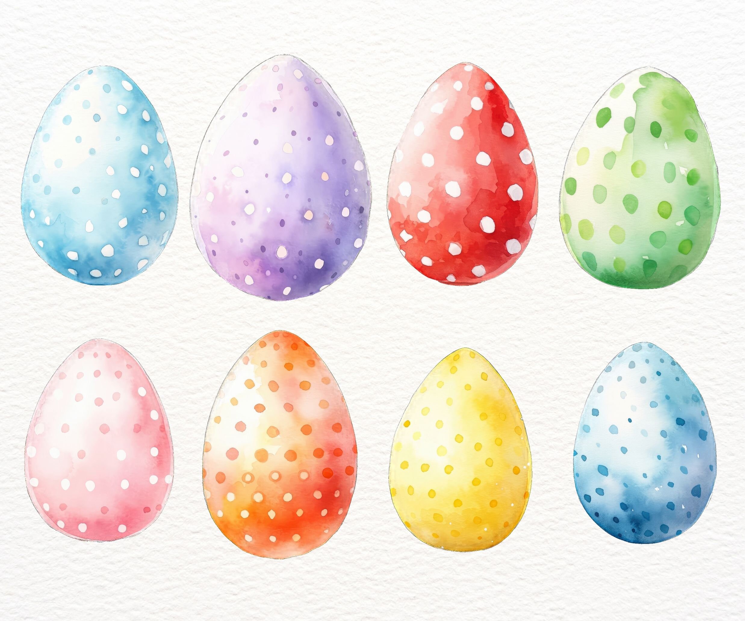 Easter Egg PNG Clipart Watercolor Patterned Eggs With Stars Floral ...