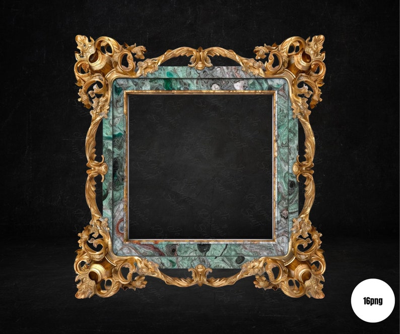 Techture Frame Design Marble Texture Frames Clipart - Printable Elegant Frames, Junk Journal ...