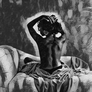 Black woman art, Black women, women digital art download, digital print, colorful women wall art, black and white wall art, canvas art
