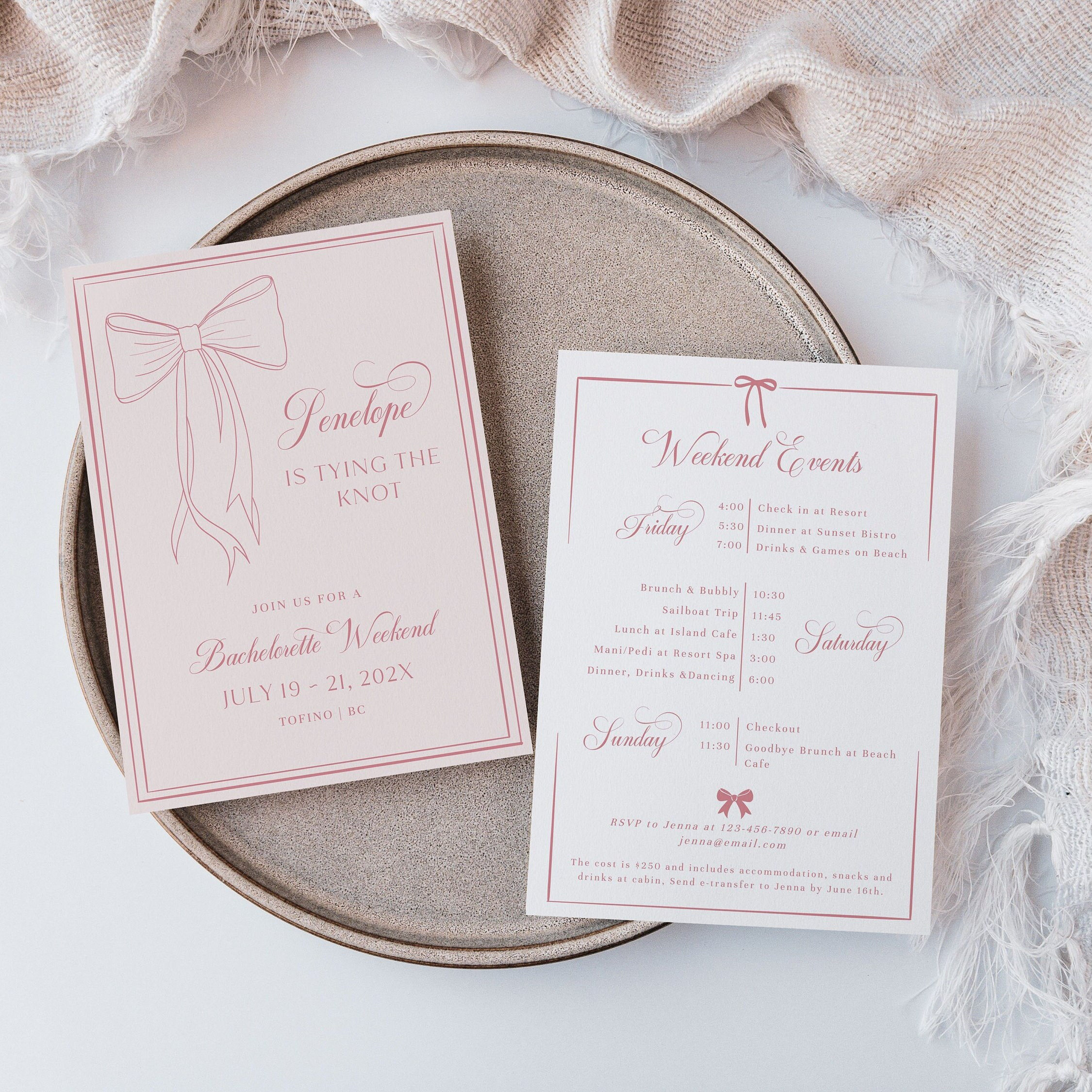 ⭐️••• Tie the Knot Itinerary - Etsy New Zealand