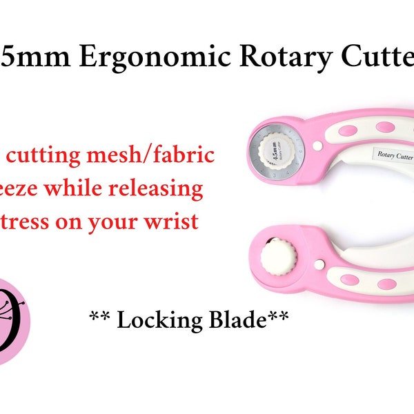 Rotary Cutter, Ergonomic Rotary Cutter, Mesh Cutter, Fabric Cutter, Desert Wreath Signs, Wreath Supplies