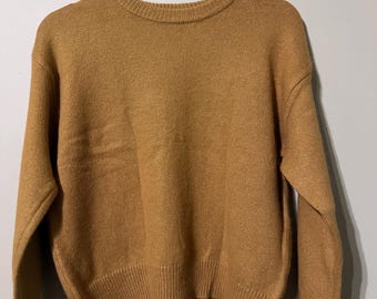 100% Cashmere Pullover Golden Brown Size M