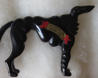 Art Deco Borzoi Souvenir of Miami