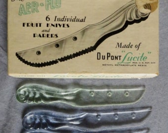Vintage Lucite Fruit Knives