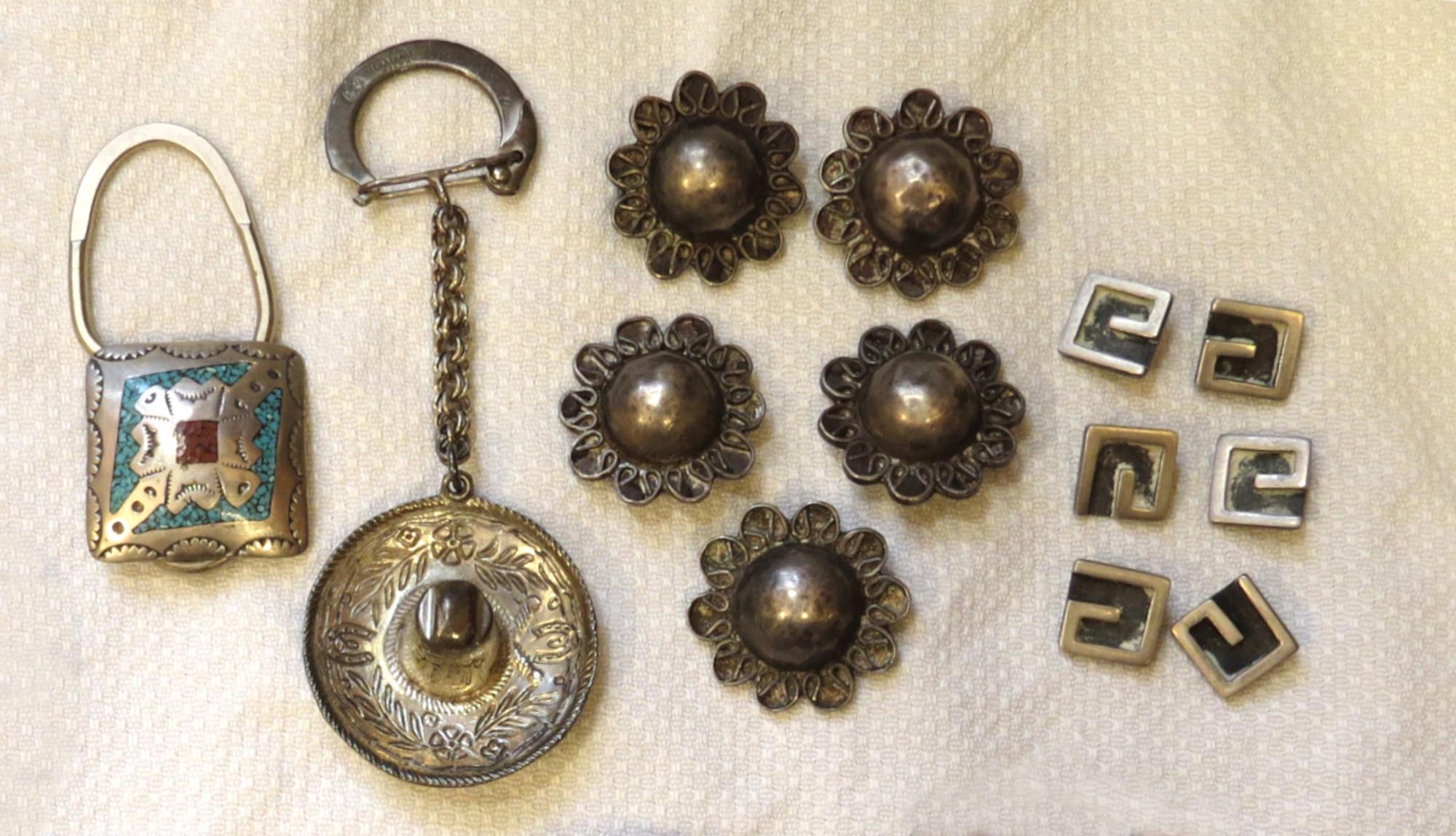 Taxco Silver Keychain - Etsy