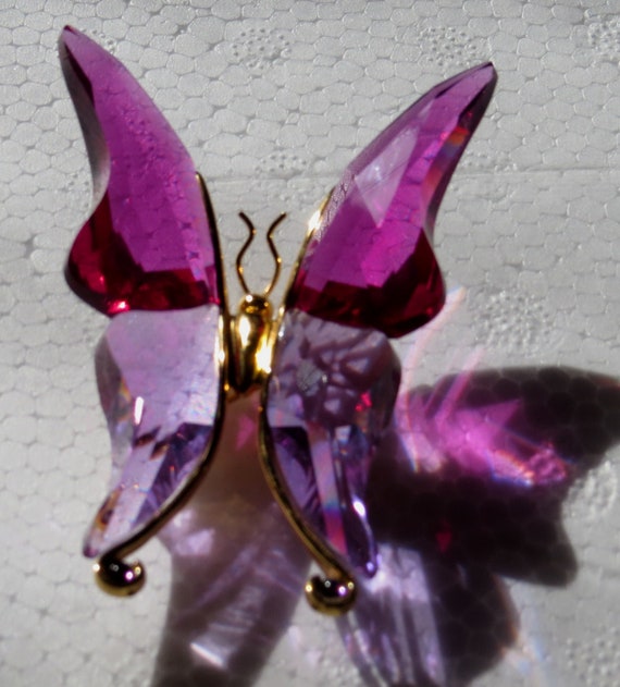 Vintage Swarovski Large Butterfly Pin