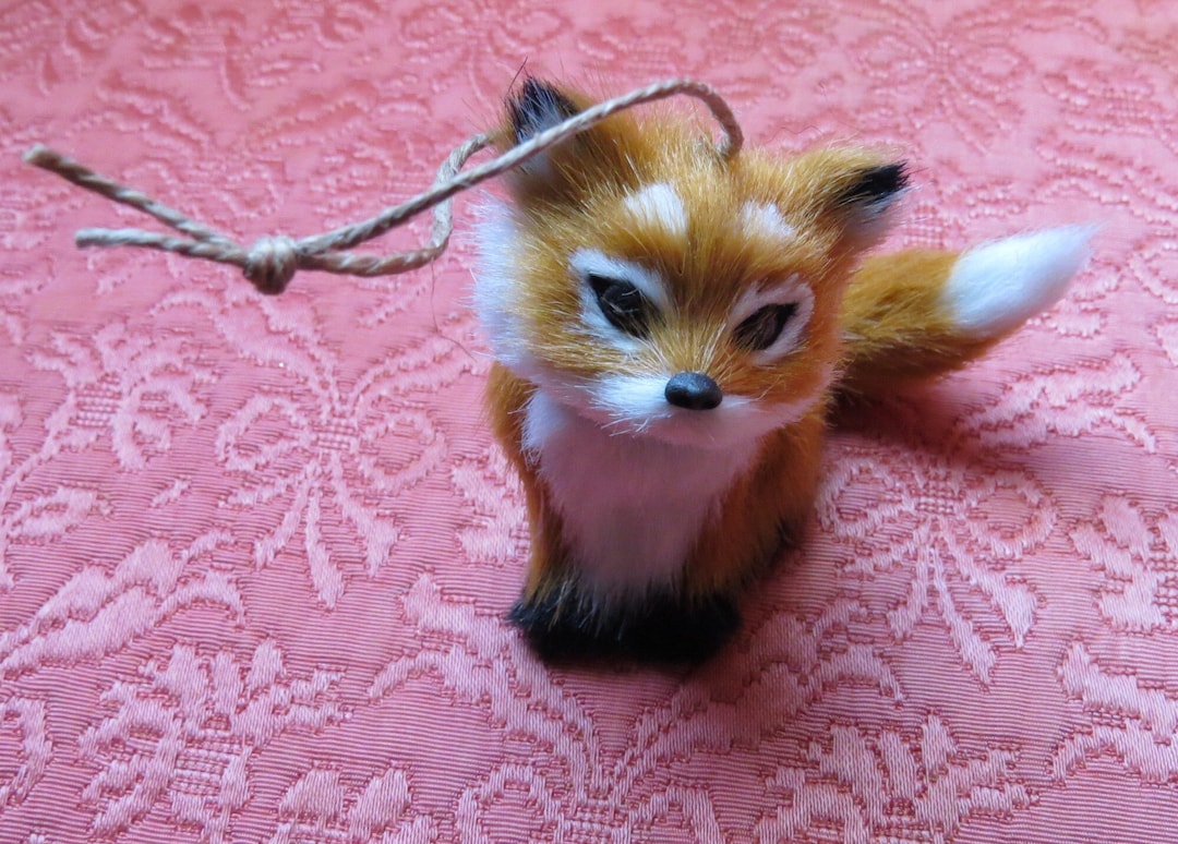 Fox Ornament Real Or Faux Hair Or Fur Etsy