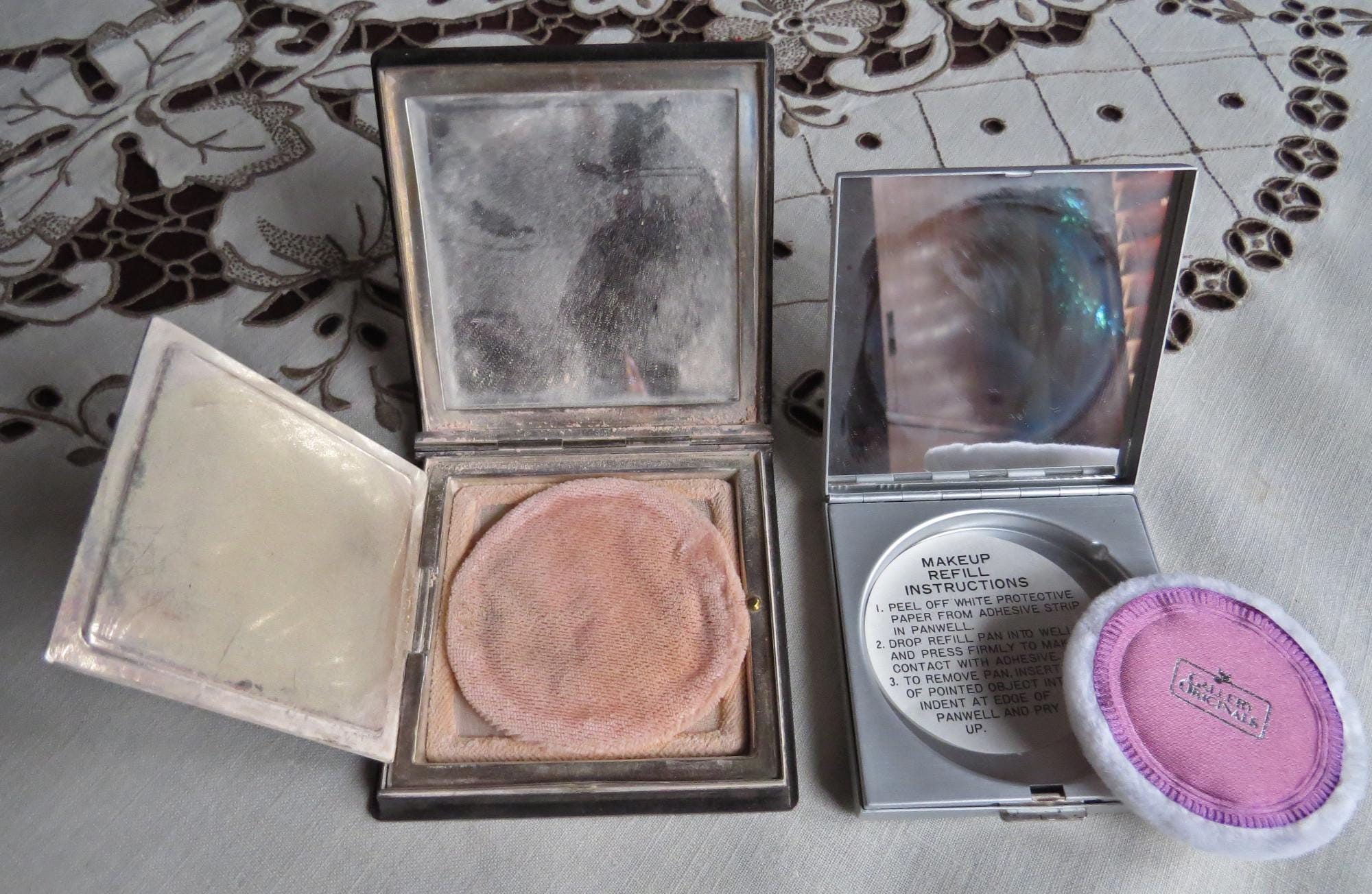 Antique & Vintage Silver Compacts - Etsy