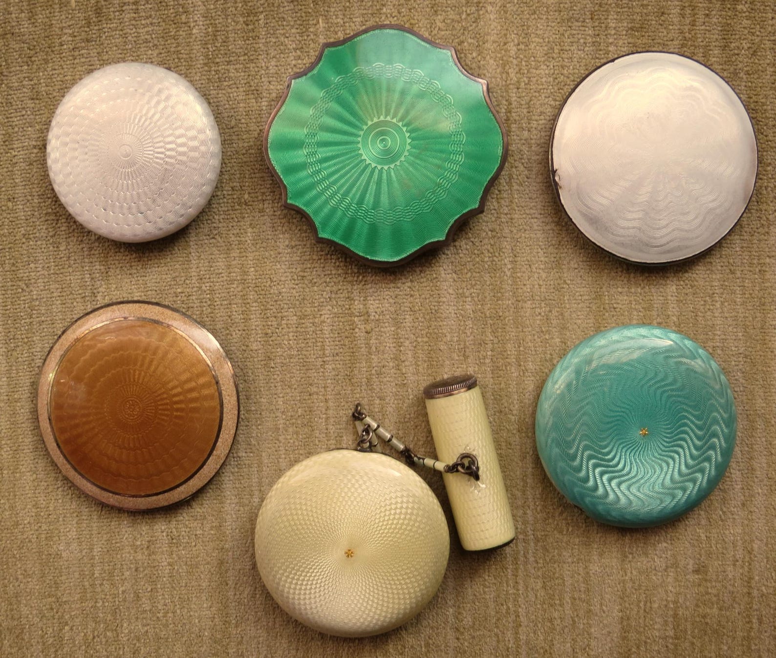 Assorted Antique Enamel Compacts - Etsy