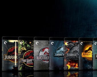 044. Custom JURASSIC Park/World Collection 4k/BluRay Covers DOWNLOAD (No films/discs/blu ray/4k/dvd or plastic cases included)