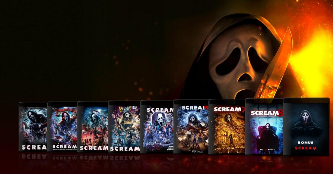 007. Custom SCREAM Collection 4K Covers (NO Films/discs/blu Ray/4k
