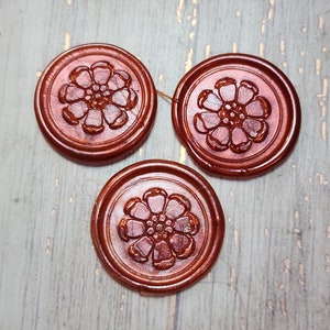Flower Wax Seal Sticker, Handmade Wedding, Floral Wax Seal, Wedding Invitation, DIY Bride, Wedding sticker, Wax Seal Stamp, Self Adhesive