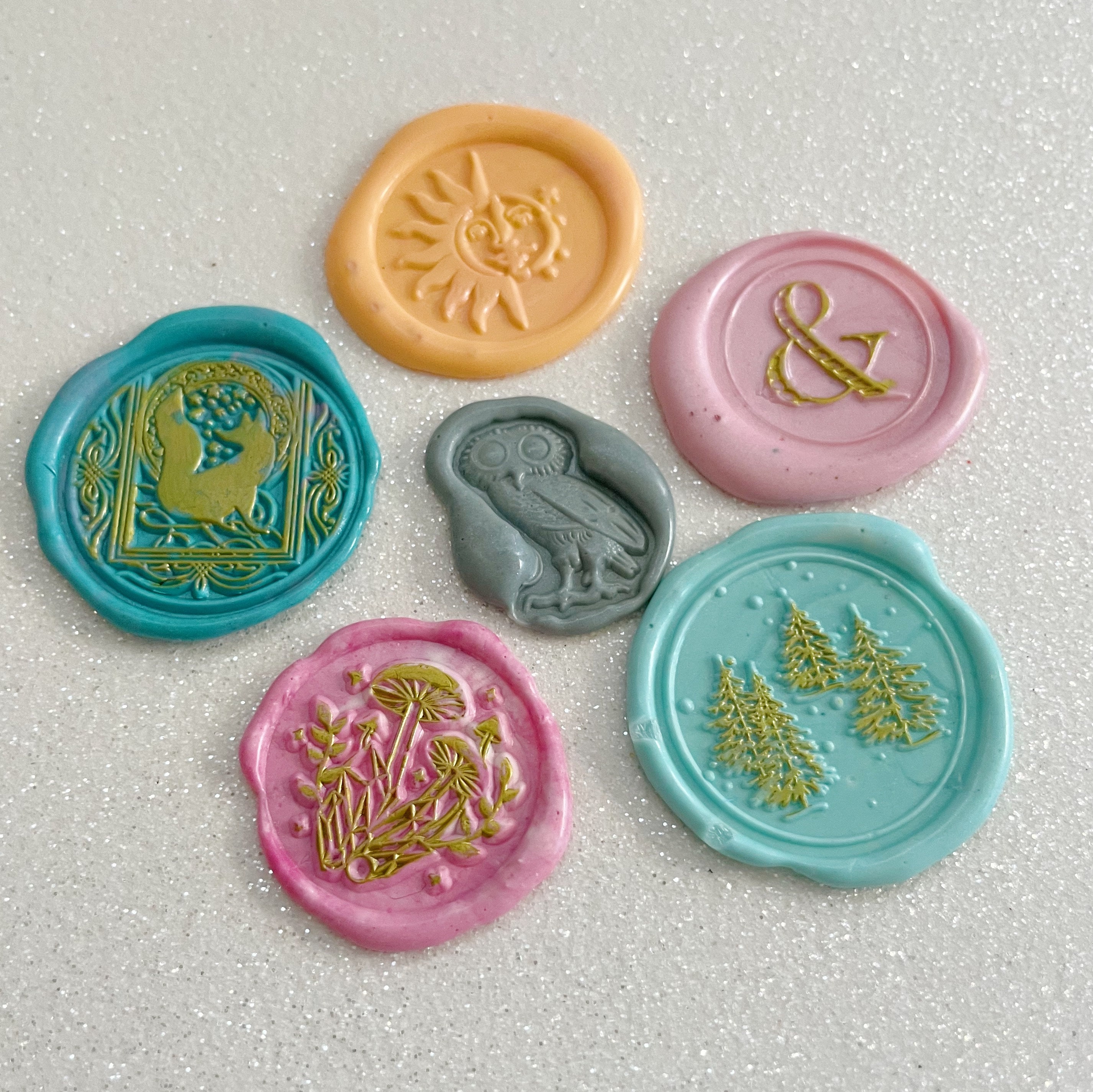 Summer Wax Seal Set, Curated Wax Seat Set Letter, Wax Seal Stamp Kit