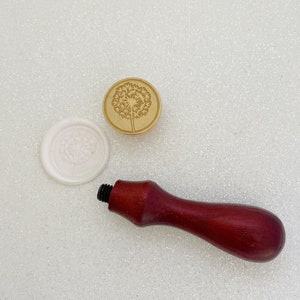 Dandelion Wax Seal Stamp, flower Wedding Wax Seal, DIY Wedding Bands Wax Seal, Wax Seal for Letter Stamping, DIY Bridal Invitation
