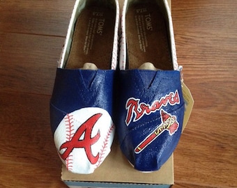 Braves Hand-Painted Shoes