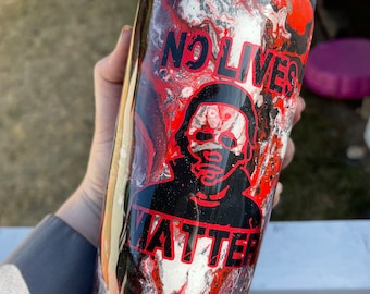 Michael Myers Marbled Custom Hand-Made Tumbler