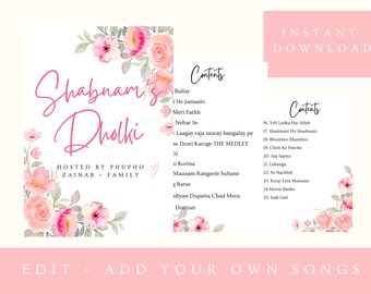Dholki Song Book, Mehndi Songs, Dholki songs, mehndi song book, sangeet book, desi wedding, Dulhan, Desi Bride, mehndi sign, Khala wedding