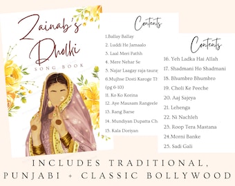Cancionero Dholki, Canciones Mehndi, Canciones Dholki, cancionero mehndi, libro sangeet, boda desi, Dulhan, Novia Desi, signo mehndi, decoración shaadi,