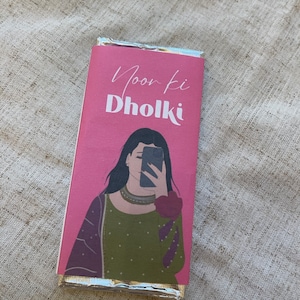 Dholki Mehndi Chocolate Favour Wrapper, Dholki, Mehndi, Shadi, Nikkah, Nikkah Favour, Mehndi Favours, Digital File