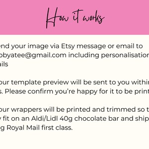 Printed Chocolate Wrapper: One Design - Etsy UK