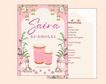 Dholki Song Book, Mehndi Songs, Dholki songs, mehndi song book, sangeet book, desi wedding, Dulhan, Desi Bride, mehndi sign, shaadi decor,