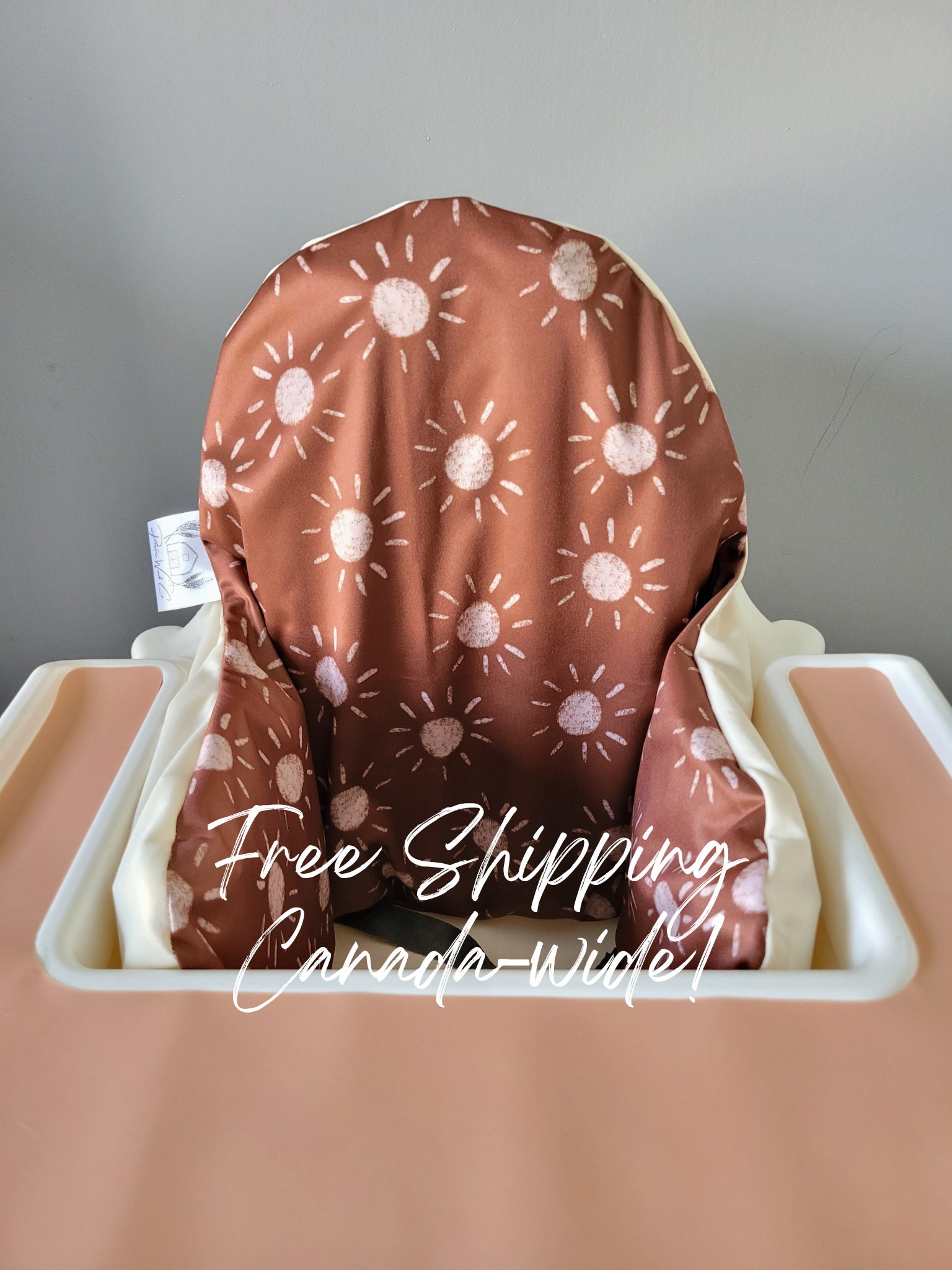 BOHO Sunshines Waterproof Cushion Cover Brown IKEA Antilop Highchair