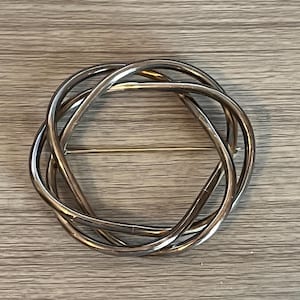Vintage Silver Modernist Brooch, Vintage Jewelry, Vintage Accessories, Gift for Her