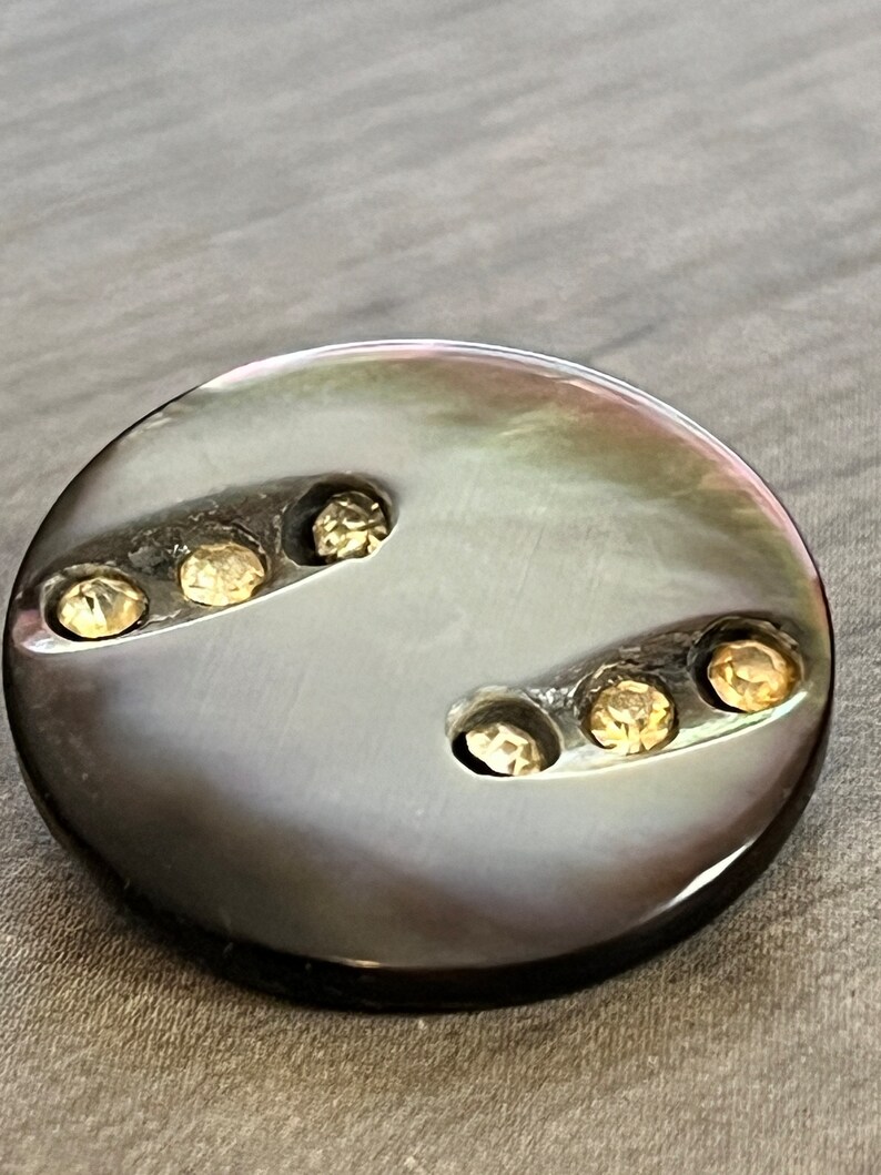 Set of 5 Vintage Shimmer Stone Buttons, Vintage Sewing Items, Crafts - Etsy