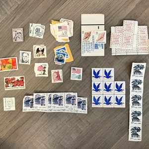 Vintage US Postal Stamps, Commemorative Stamps, USA Postal Stamps