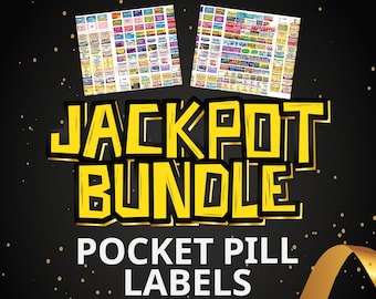 Pocket Pill Labels: 550+ Pharmacy Label Bundle (DIY Canva)