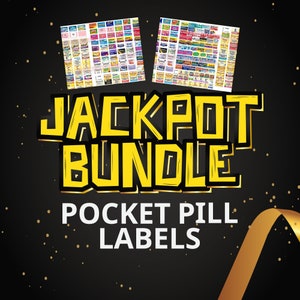550+ Pocket Pill Labels for Pill Organizer in Canva. Pocket Pharmacy Label Ultimate Bundle | Printable Pill Case Labels | DIY Custom Labels