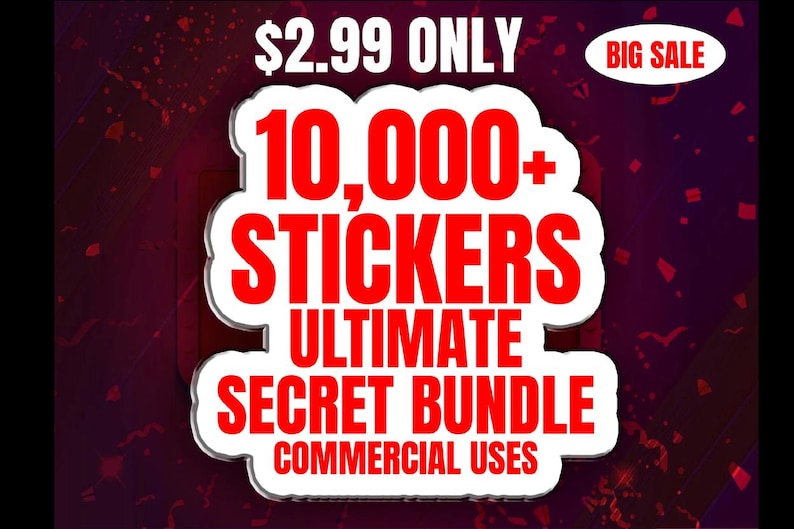 10,000+ Mega Sticker Bundle: PNG, SVG, EPS, Ai Files (digital) - Etsy