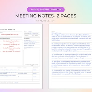 Efficient Meeting Notes Template: Streamline Your Business Meetings