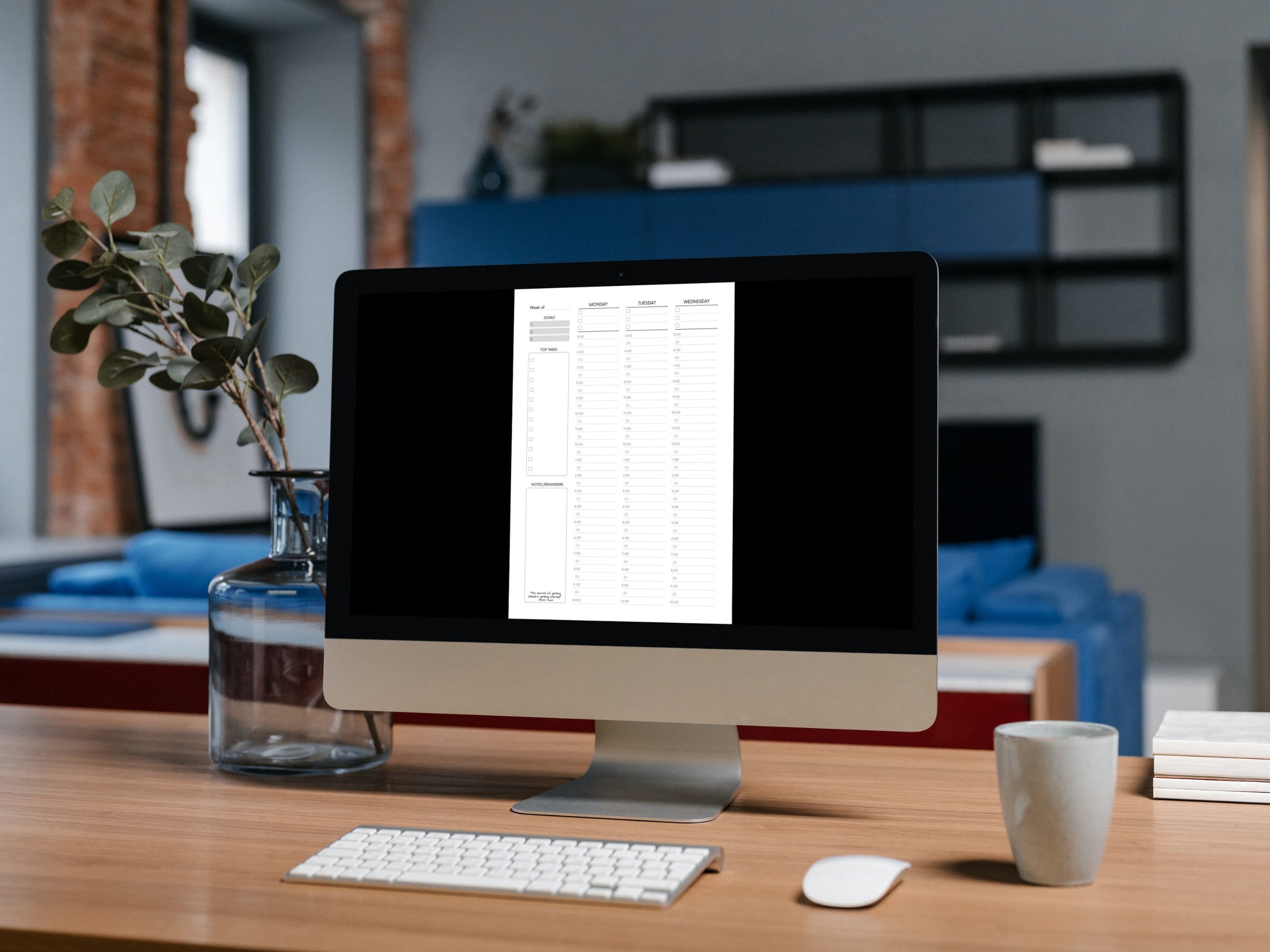 Half Hour and Customizable Weekly Timebox Planner Printable - Etsy