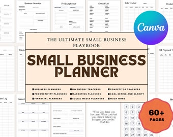 Business Plan Canva Template, Small Business Planner Proposal, Start Up Workbook, Business Plan Analysis, Side Hustle planner, Editable plan