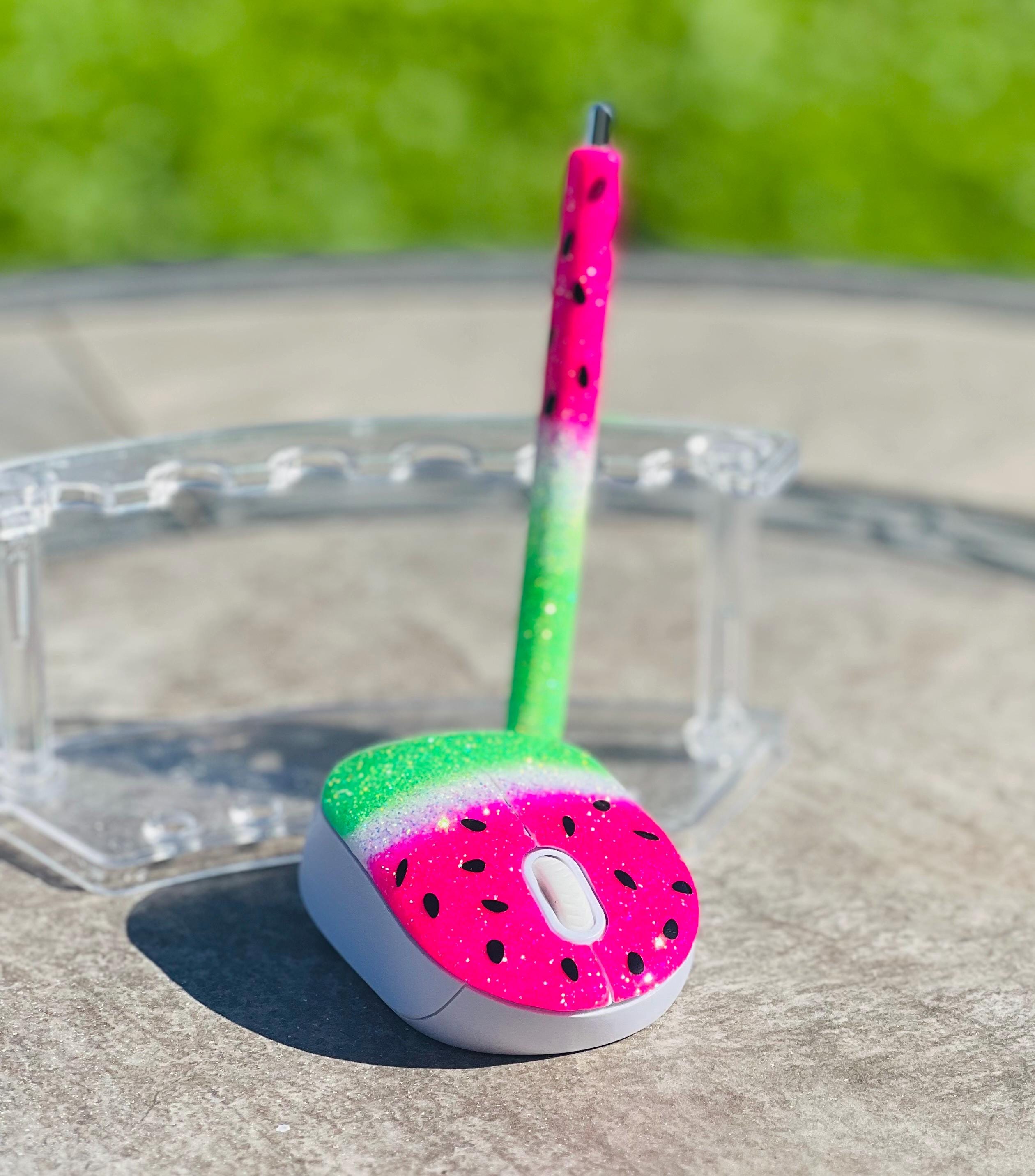 Custom Glitter Wireless Mouse and Pen Sets - Etsy
