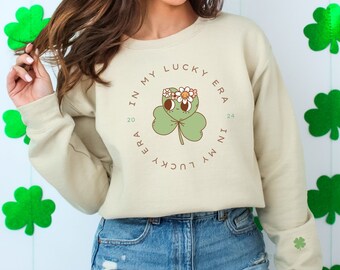 Sudadera del Día de San Patricio: Lucky Era Shamrock Crewneck