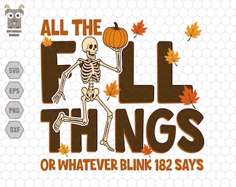 Todo lo de otoño (SVG de Halloween), SVG divertido de otoño, Esqueletos bailando (PPT), SVG de Acción de Gracias, Vibras de otoño (PPT), Especias de calabaza (PPT)