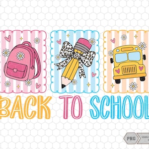 Rentrée des classes png, cartable png, crayon et nœud papillon png, autobus scolaire png, premier jour d'école png, deuxième cycle de 2026 png, appréciation de l'enseignant png