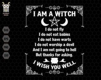 Ich bin eine Hexe, ich bin eine Hexe, ich bin eine Hexe, ich Hexe Sie gut, Witchy Design, trendige Halloween-Zitate, Vintage Halloween-Svg, Hexe Halloween, digitale Datei-Svg