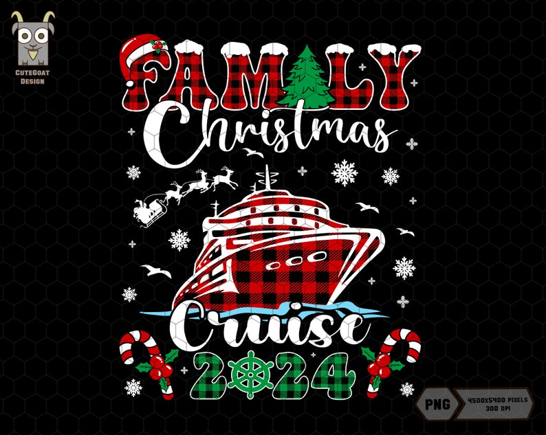 Family Christmas Cruise 2024 Png, Merry Cruisemas 2024 Png, Making