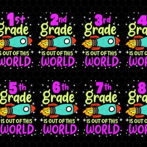 Back To School Svg Bundle, 1st is out of this World, Space Design Svg,  cut file download, 1st Day Of School, Back To School, Teacher Life