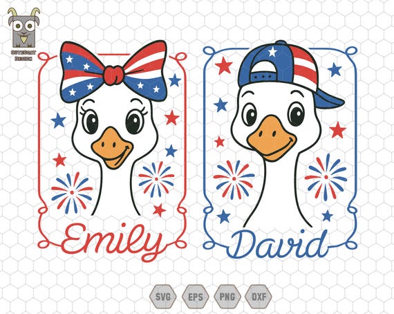Personalized 4th of July Goose SVG, American Boy 4th July Goose Png, American Girl Png, Kid Toddler PNG, Funny Goose Kid, Independence Day