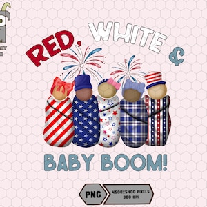 Red White & Baby Boom Png, Healthcare Nurse Png, NICU Baby Squad Png, 4th Of July Labor And Delivery Nurse Png, Baby Nurse Png, Nurse Gift