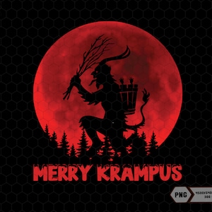 Merry Krampus Png, Christmas Devil Png, Scary Christmas Vibes Png, Festive Krampus Christmas Png, Krampus Dark Humor Png, Dark Christmas Png