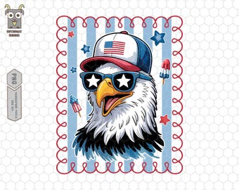Eagle 4th of July Png, USA Flag Png, Memorial Day Png, Independence Day Png, Patriotic Eagle Png, American Eagle Png, Red White and Blue Png