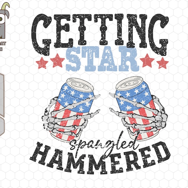 Getting Star Spangled Hammered Png, Party in USA Png, Patriotic Png, Independence Day Png, Stars and Stripes Png,4th Of July Png,America Png